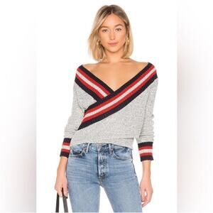 C/MEO Collective Crossover Knit Sweater Large Racing Stripe